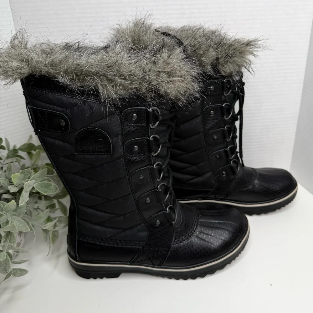 Sorel TOFINO™ II Women's Waterproof Boot Black Calf High Outdoor Boots W Size 6